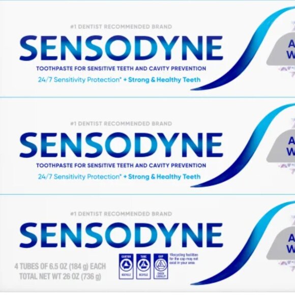 NIB Sensodyne Advanced Whitening Toothpaste (3 tubes) - Picture 1 of 4